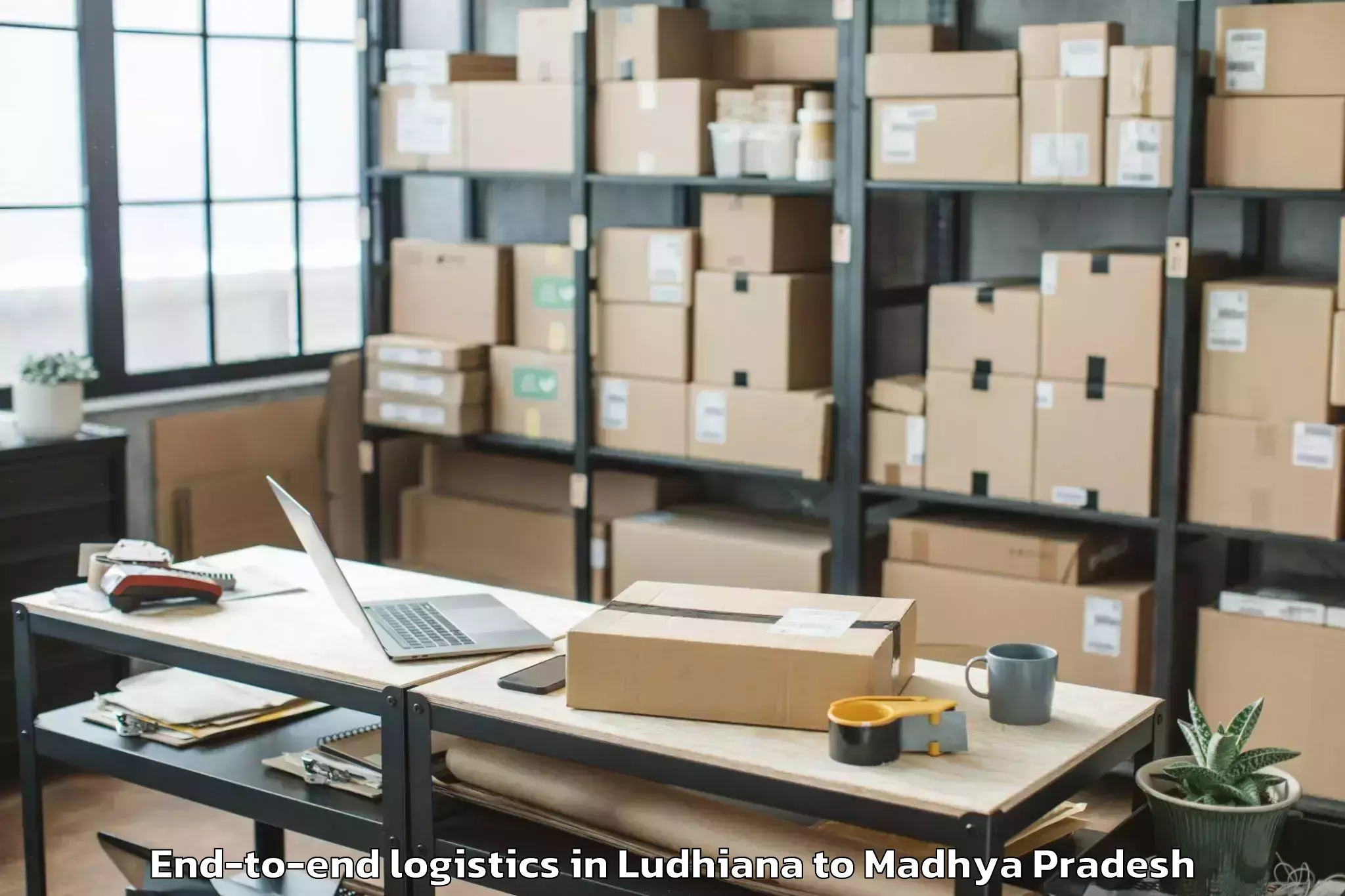 Book Ludhiana to Narwar End To End Logistics Online